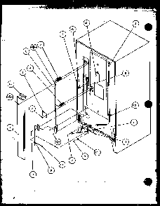 Section 3 Diagram and Parts List for TRG18QB3G-P1111315WG  Amana Refrigerator
