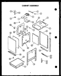 CABINET ASSY Diagram and Parts List for EKT-396  Caloric Microwave Oven Combo