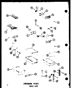 Section 8 Diagram and Parts List for ESRC316B-L-P73500-1WL  Amana Refrigerator