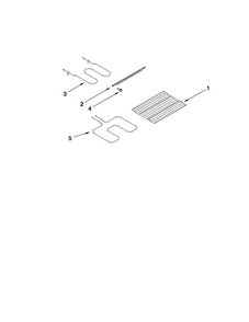 Rack And Element Parts Diagram and Parts List for MERB750BAB10  Maytag Range