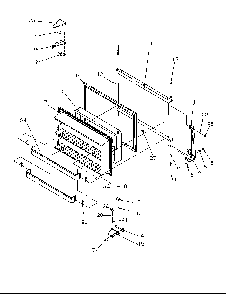 Freezer Door Diagram and Parts List for TA18S2W-P1194503WW  Amana Refrigerator