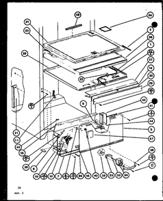 Diagram 6 Diagram and Parts List for IC3K-P7621310W-BM  Amana Refrigerator