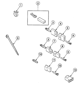Terminals Diagram and Parts List for SSG419WF  Speed Queen Dryer
