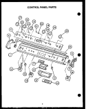 CONTROL PANEL PARTS Diagram and Parts List for FDU-248-2WW  Amana Range