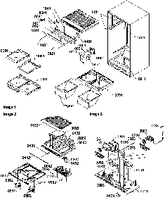 Interior Cabinet/drain Block And Control Assembly Diagram and Parts List for TX19V2E-P1315801WE  Amana Refrigerator