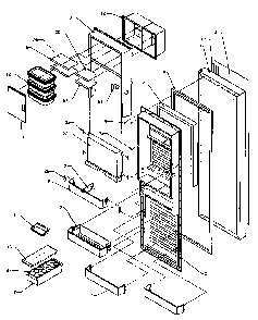 Refrigerator Door Diagram and Parts List for SXD20Q2W-P1162508WW  Amana Refrigerator