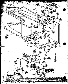 Section 1 Diagram and Parts List for RL6-5 P76250-2M Amana Microwave