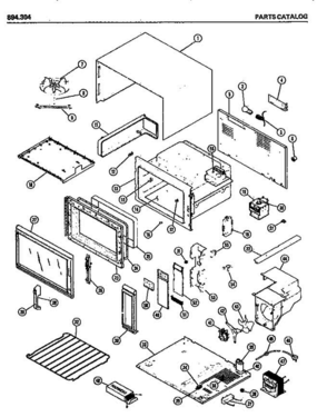 01 - Page 1 Diagram and Parts List for 894304  Litton Microwave