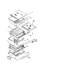 Refrigerator Shelf Diagram and Parts List for 10658992801  Kenmore Refrigerator