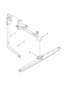 Upper Wash And Rinse Parts Diagram and Parts List for ADB1100AWS0  Amana Dishwasher