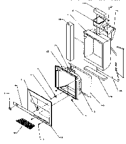 Ice And Water Cavity Diagram and Parts List for SXD22Q2L-P1181308WL  Amana Refrigerator