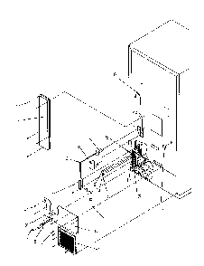 Cabinet Back Diagram and Parts List for BR22S6E-P1196703WE  Amana Refrigerator
