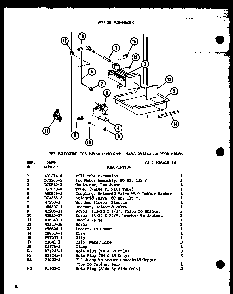 Add On Ice-maker Diagram and Parts List for TM14G-L-P75658-14WL  Amana Refrigerator