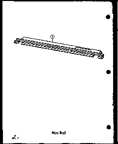 Mini Rail Diagram and Parts List for ADM-1B-P85548-2S  Amana Range