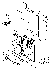 Section 2 Diagram and Parts List for TR21S4E-P1196104WE  Amana Refrigerator
