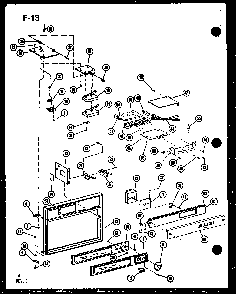 Section 2 Diagram and Parts List for RC-6D P73860-3M Amana Microwave