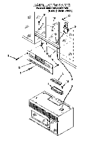 Installation Diagram and Parts List for MHE11RDQ6  Maytag Microwave