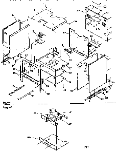 Cabinet Diagram and Parts List for ARG7600L-P1143321NL  Amana Range