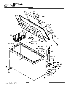 Chest Freezer Diagram and Parts List for C20HE V5ZUH Maytag Refrigerator