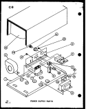 Page 5 Diagram and Parts List for MRR-1000 P8551401S Amana Microwave Oven Combo