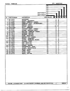 Tumbler Page 2 Diagram and Parts List for 7749A71  Norge Dryer