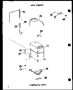 Compressor Parts Diagram and Parts List for 12-2MW P54974-24R Amana Air Conditioner