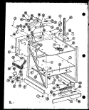 Page 10 Diagram and Parts List for CRCR8 P8551204S Amana Microwave Oven Combo