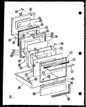 Page 12 Diagram and Parts List for CRCR8 P8551204S Amana Microwave Oven Combo