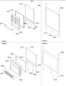 Door Assy Diagram and Parts List for BB20VSE-P1321301WS  Amana Refrigerator