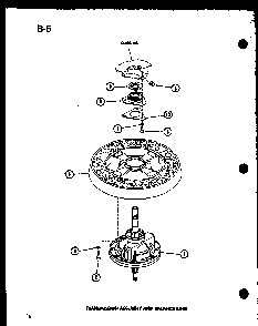 Transmission Assembly And Balance Ring Diagram and Parts List for TAA200 P75751-13W Amana Washer