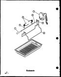 ROTISSERIE Diagram and Parts List for CC-5 P2727105S Amana Cooktop