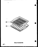 OVEN ACCESSORIES Diagram and Parts List for ADM1B P8554804S Amana Range