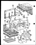 Part Location Diagram of C2734301 Whirlpool GASKET, CAVITY