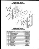 CONTROL PANEL SECTION Diagram and Parts List for FCI112  Amana Microwave Oven Combo