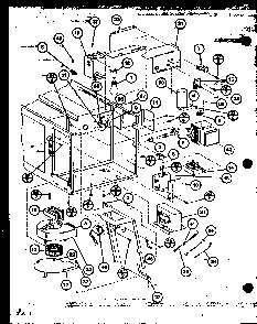 Blower/transformer Diagram and Parts List for RS60 P76695-15M Amana Microwave