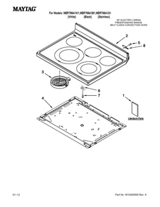 Part Location Diagram of W10315963 Whirlpool ELMNT-SURF