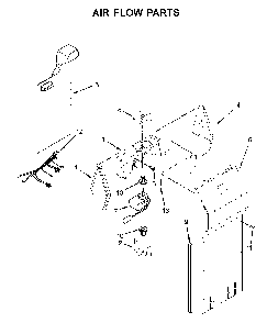 Air Flow Parts Diagram and Parts List for 10651332713  Kenmore Refrigerator