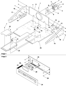 Control Compartment & Panel Diagram and Parts List for AOCD2770WW-P113237NWW  Amana Wall Oven