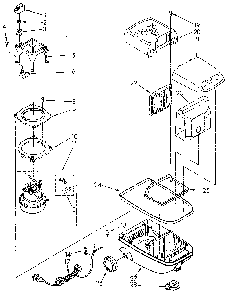 Unit Parts Diagram and Parts List for 1162003580  Kenmore Canister Vacuum