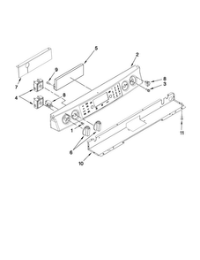 Control Panel Parts Diagram and Parts List for JES9900CCS01  Jenn-Air Range