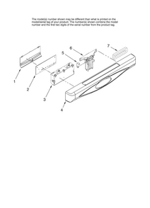 Control Panel Parts Diagram and Parts List for MDB5601AWS41  Maytag Dishwasher