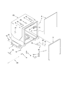 Tub And Frame Parts Diagram and Parts List for MDB8859AWS1  Maytag Dishwasher