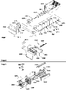 Ice Bucket Auger, Ice Maker And Ice Maker Parts Diagram and Parts List for SRDE327S3E-P1184906WE  Amana Refrigerator