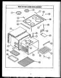Page 1 Diagram and Parts List for EKS396  Caloric Microwave Oven Combo