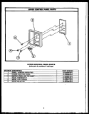 UPPER CONTROL PANEL PARTS Diagram and Parts List for EKS396  Caloric Microwave Oven Combo