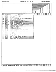 Freezer Compartment Page 2 Diagram and Parts List for 21574A  Admiral Refrigerator