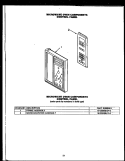 MICROWAVE OVEN COMPONENTS CONTROLPANEL Diagram and Parts List for EKS396  Caloric Microwave Oven Combo