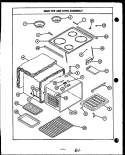 Page 1 Diagram and Parts List for ESS343  Caloric Range