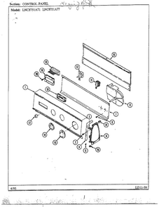 Part Location Diagram of 31001164 Whirlpool NLAPANEL, CONTROL