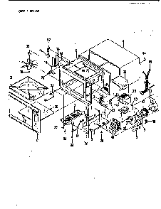 Cavity Diagram and Parts List for CM52  Crosley Microwave